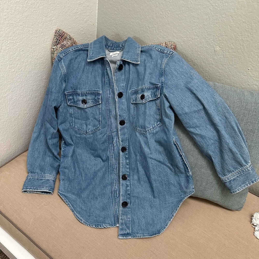 Aritzia Denim Button-Up Jacket
